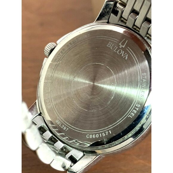 Bulova Women's Watch 96L297 Quartz Crystals Silver Dial Stainless Steel 32mm - Picture 7 of 13